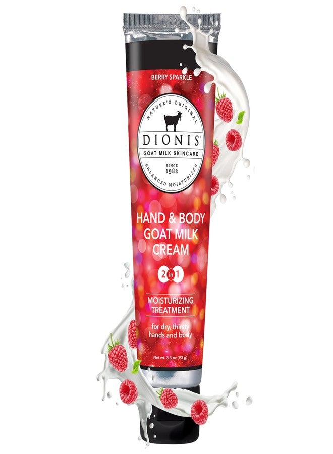 Dionis Goat Milk Hand & Body Cream Berry Sparkle 3.3oz (Pack of 1) - Image 1